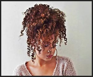 Pineapple Curly Ponytail
