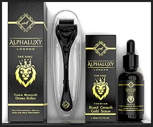 Alphaluxy Derma Roller for Beard Growth