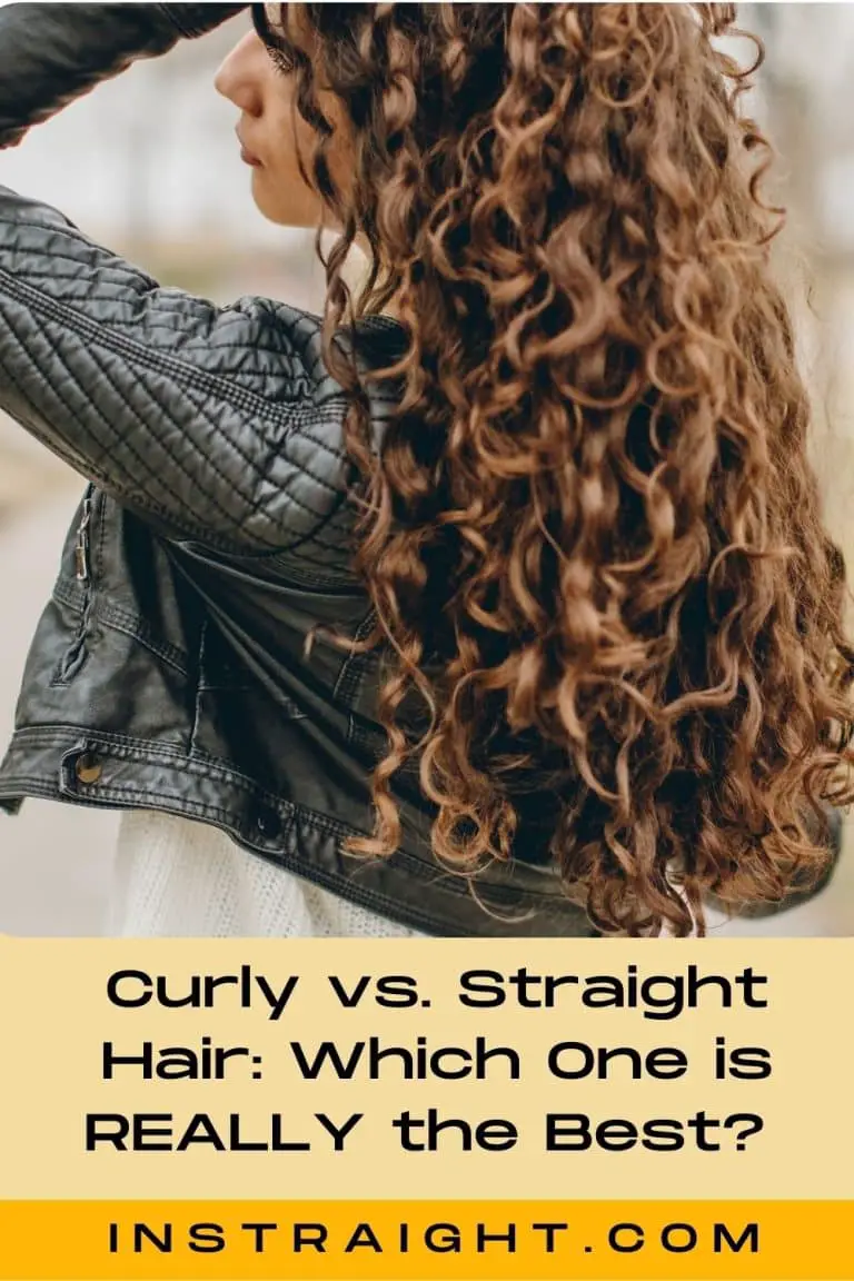 curly vs straight hair: curly-haired woman