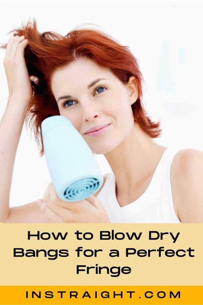 lady showing How To Blow Dry Bangs For A Perfect Fringe