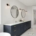 beautiful round bathroom mirrors