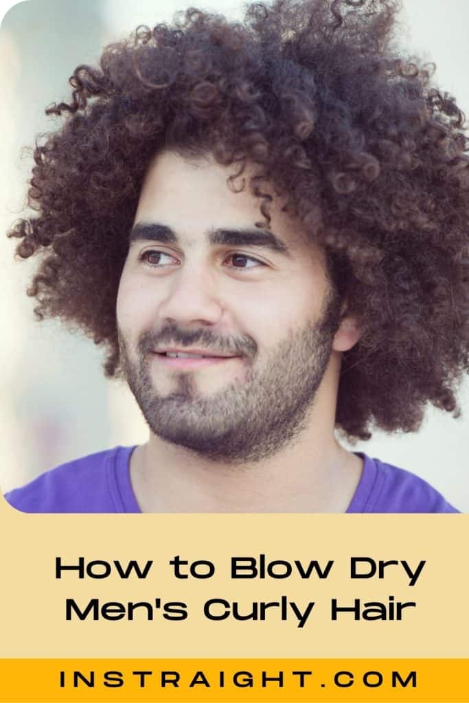man with super curly hair so how do you do Curly Hair Blowout Men