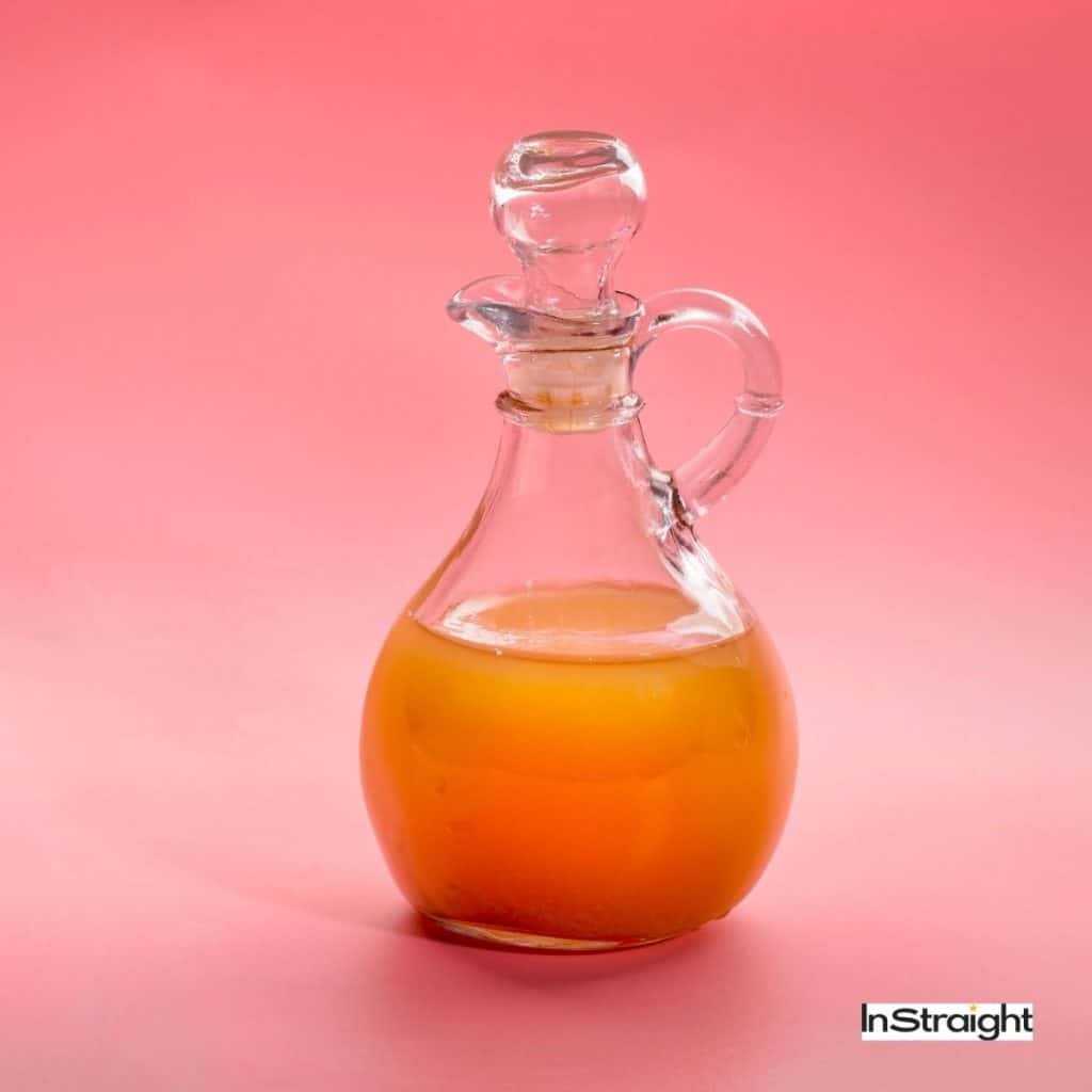 vinegar in a jar