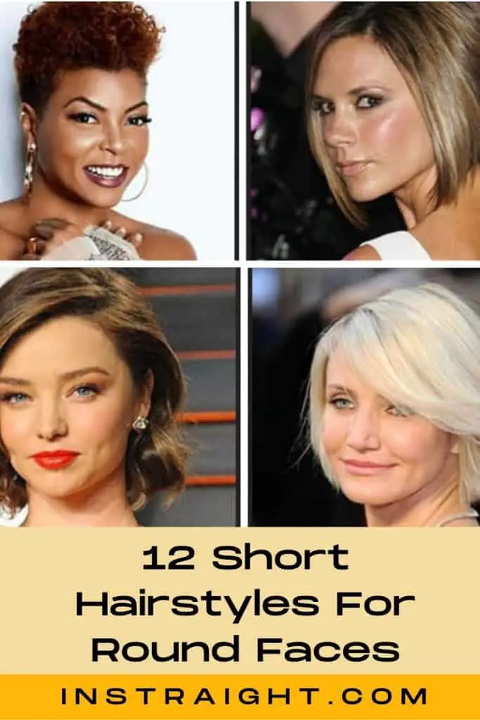 12 Short Hairstyles For Round Faces