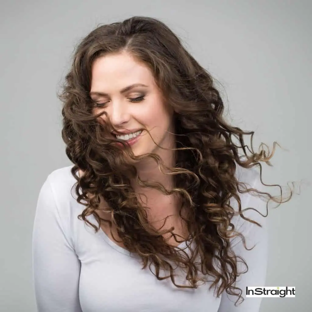 woman with gorgeous natural curls but how to remove rebonded hair to get back natural curls?