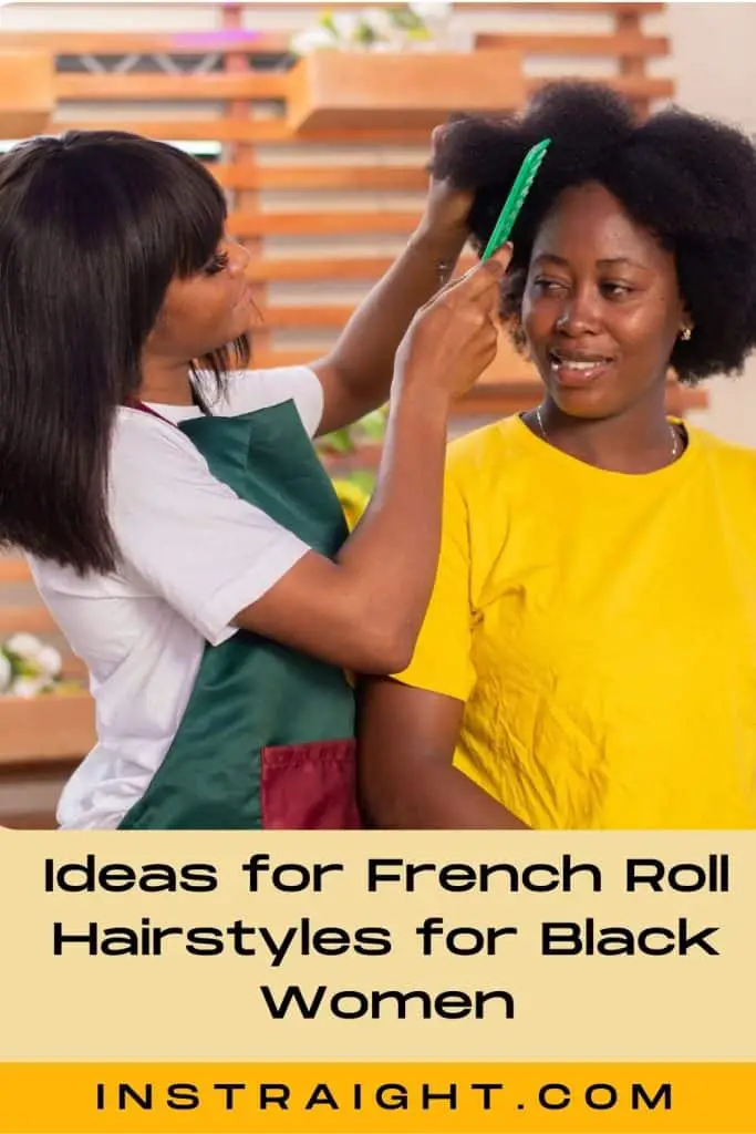 Ideas for French Roll Hairstyles for Black Women