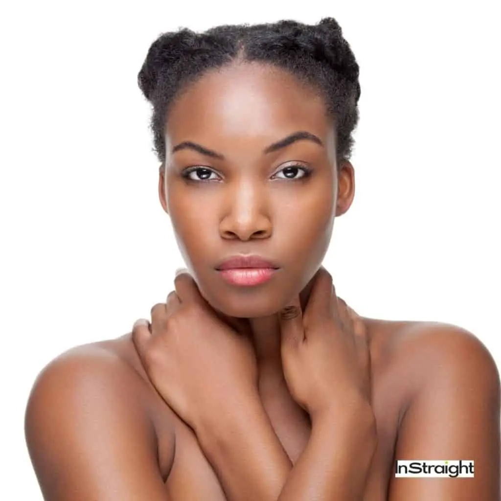beautiful lady with french roll hairstyles for black women