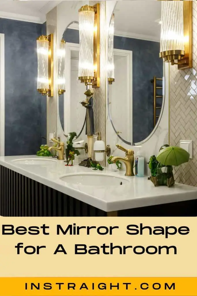 oval mirrors under title Does the bathroom mirror shape matter