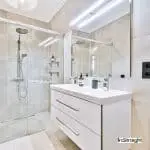 bathroom mirror with wide mirror