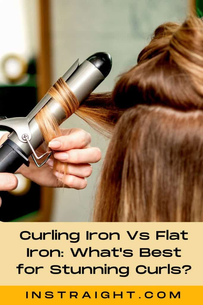 Curling the hair using a curling iron