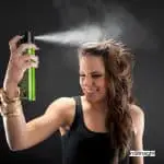 women using hair dryer