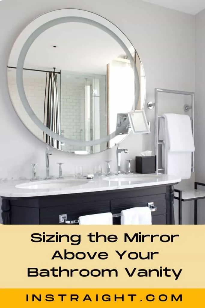 Sizing the Mirror Above Your Bathroom Vanity